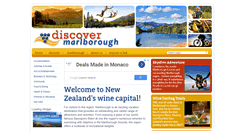 Desktop Screenshot of discovermarlborough.co.nz