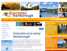 Tablet Screenshot of discovermarlborough.co.nz